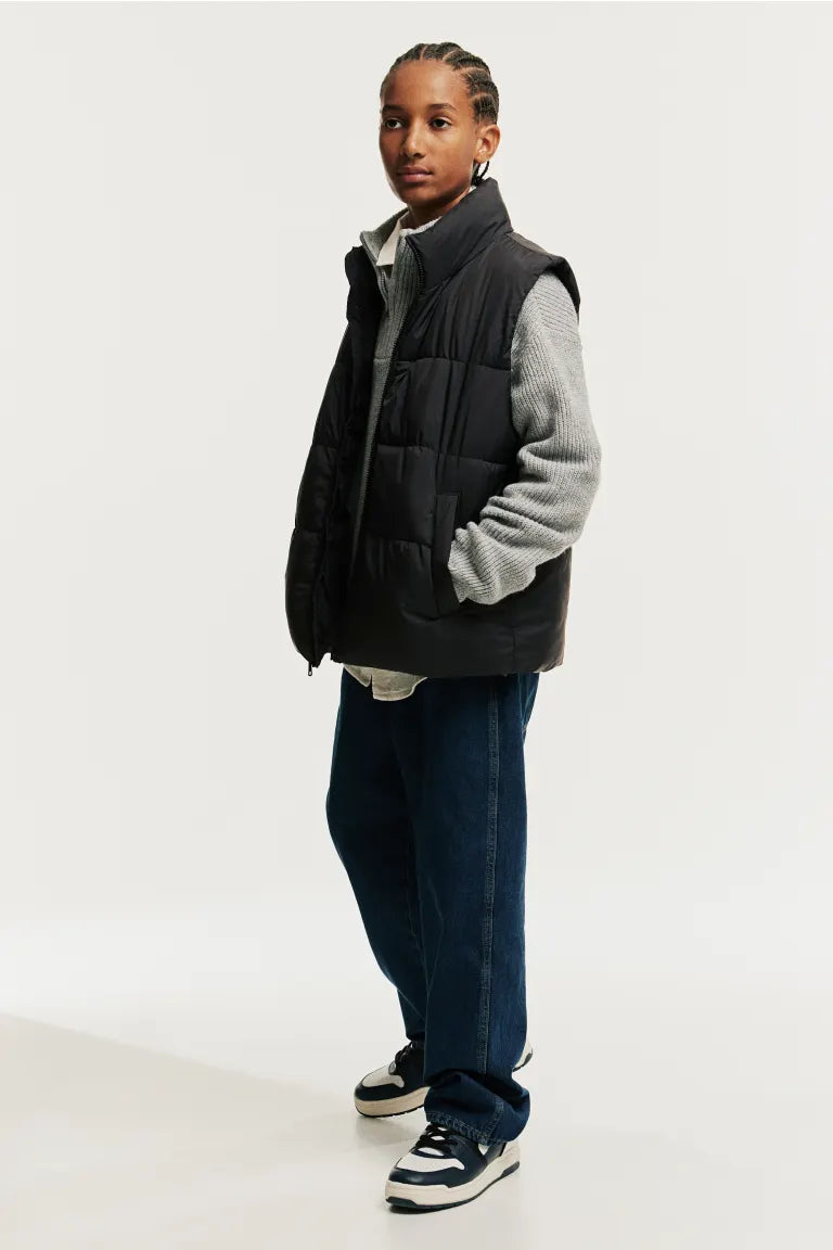 Chaleco puffy negro
