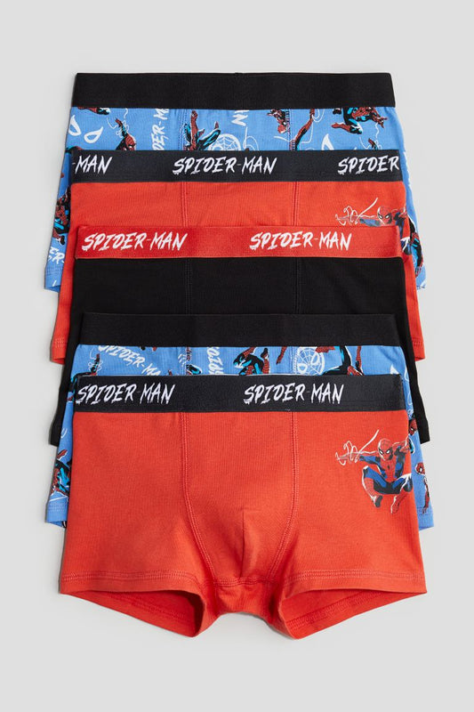 Pack de 5 boxers spiderman