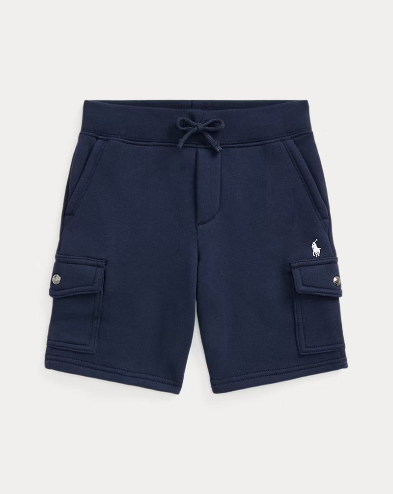 Short cargo de algodon azul