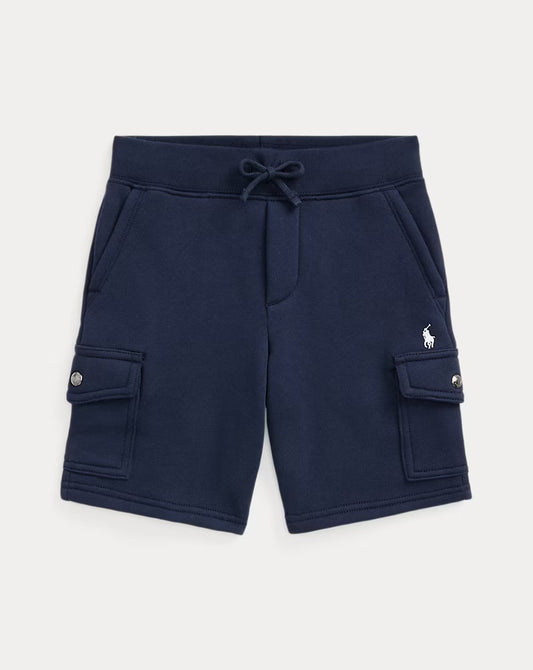 Short cargo de algodon azul