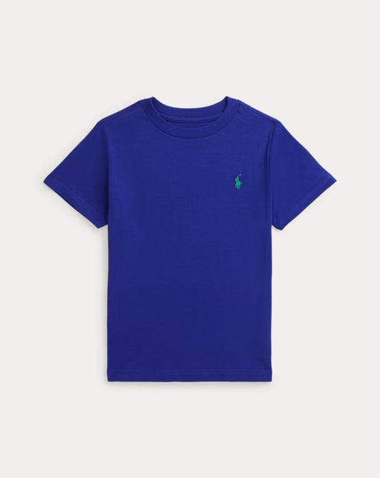 Polera con cuello azul