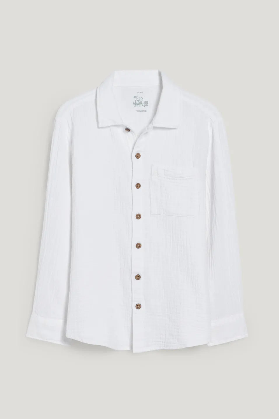 Camisa falso liso algodón orgánico
