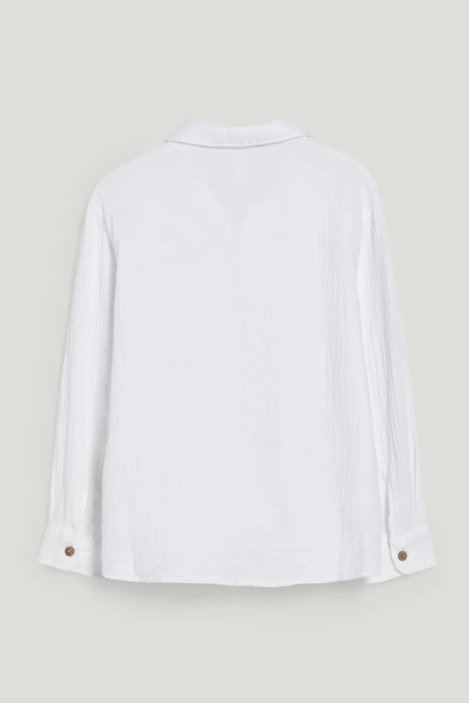Camisa falso liso algodón orgánico