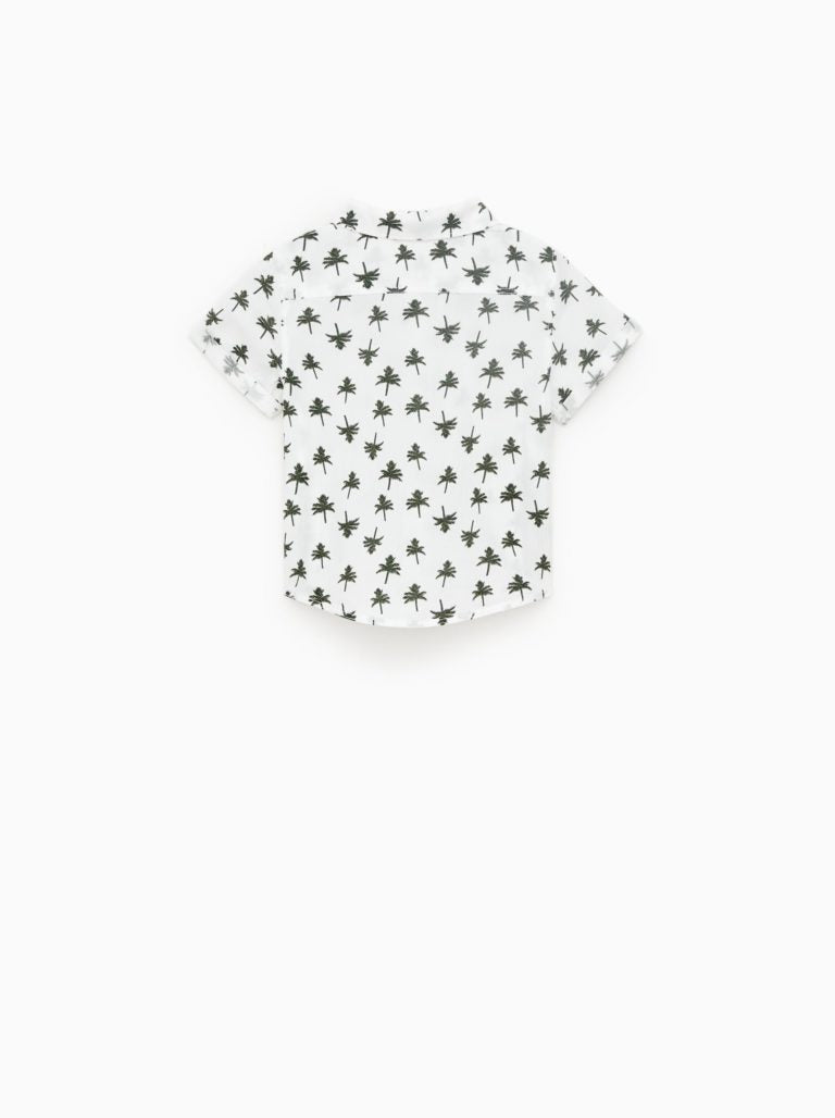 Camisa estampado palmera