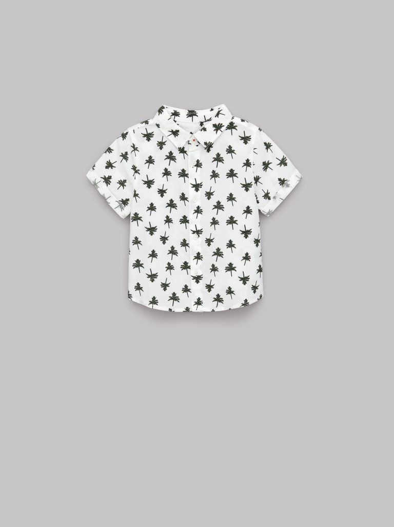 Camisa estampado palmera