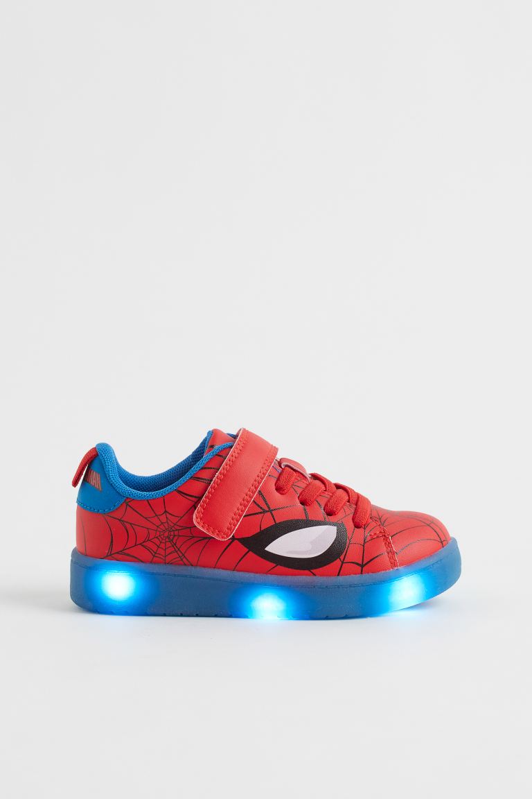 Zapato spiderman con luces