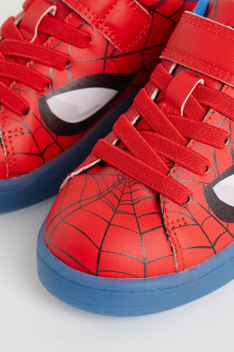 Zapato spiderman con luces