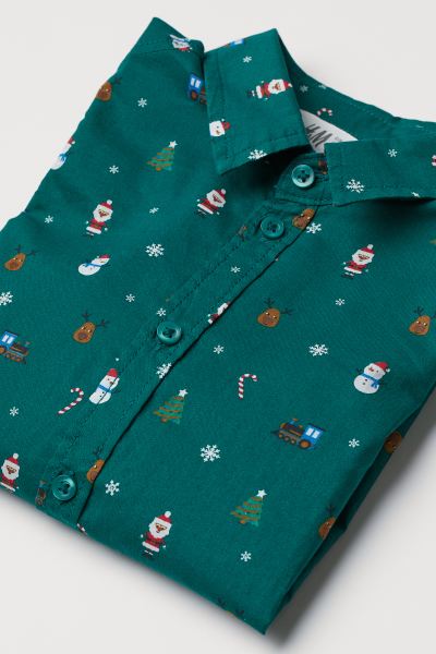 Camisa navidad verde