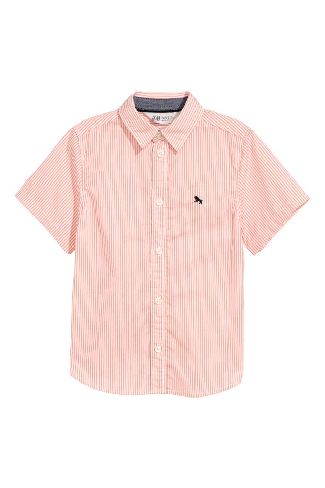 Camisa a rayas manga corta