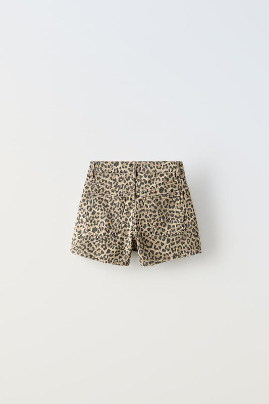 Short falda animal print