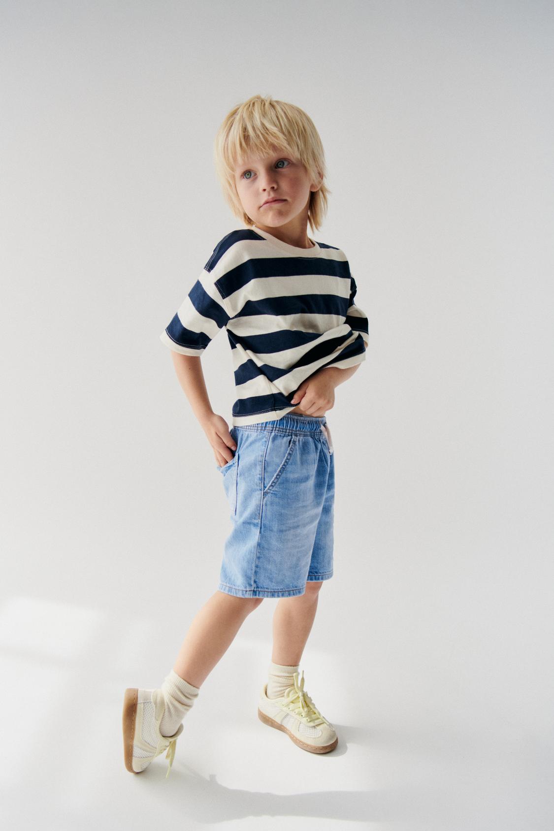 Short jean bolsillo delantero