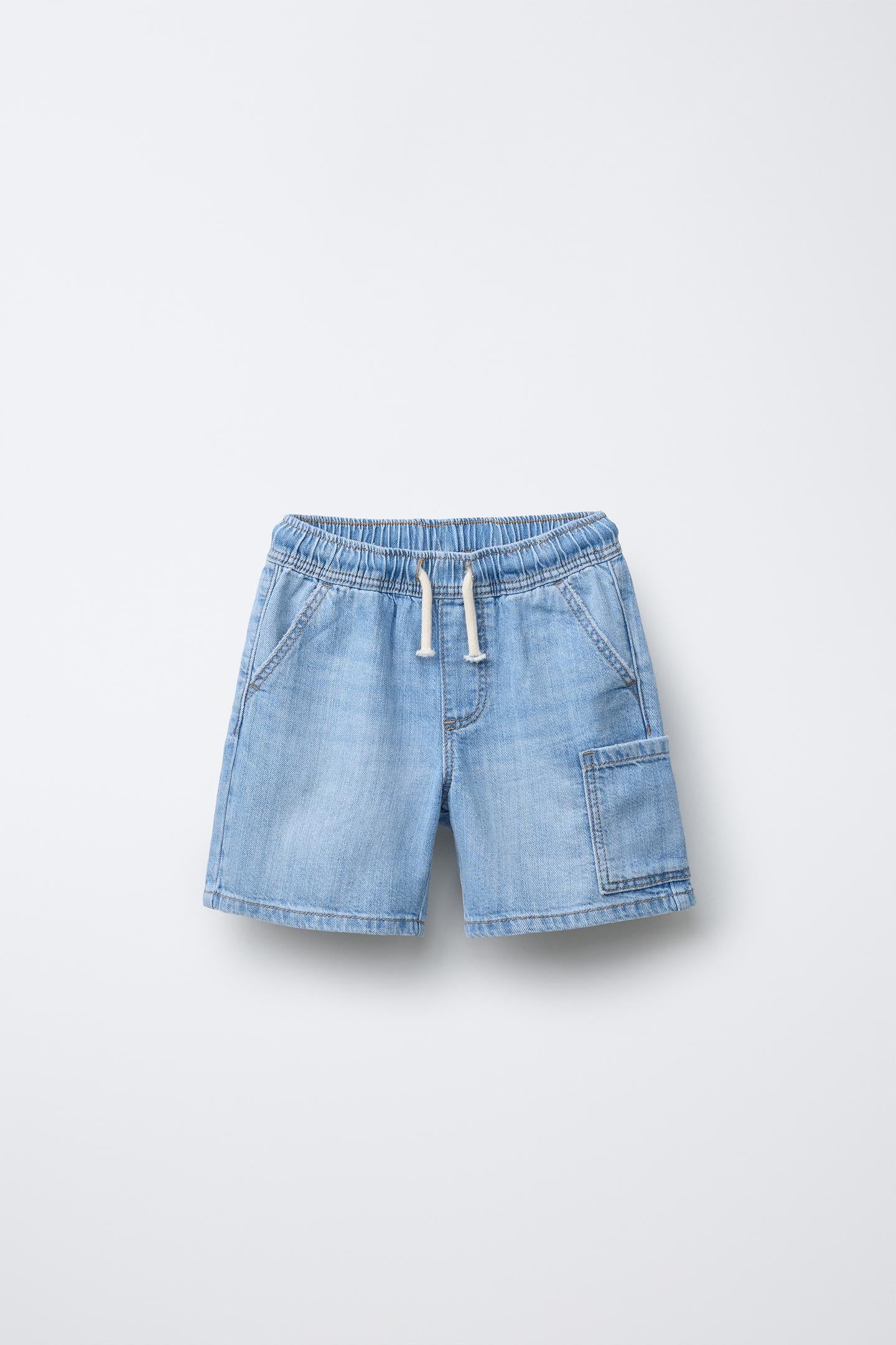 Short jean bolsillo delantero