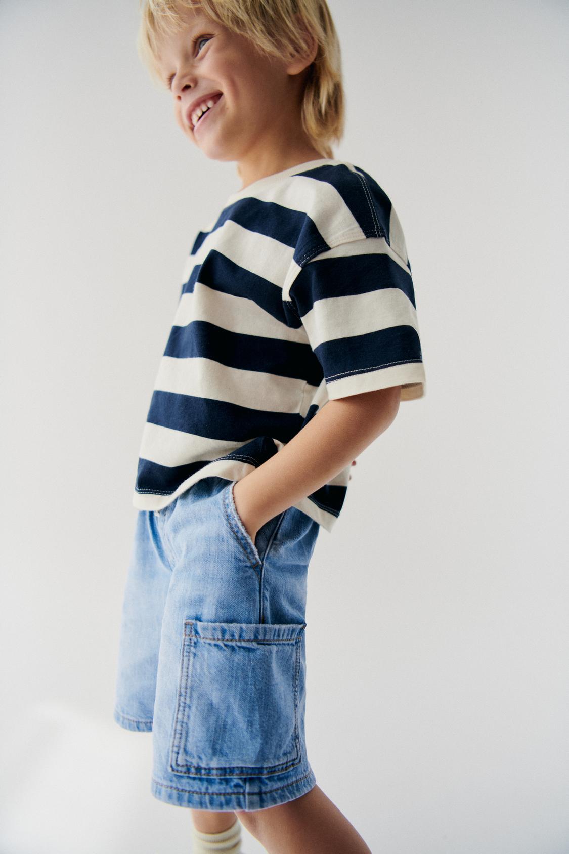 Short jean bolsillo delantero