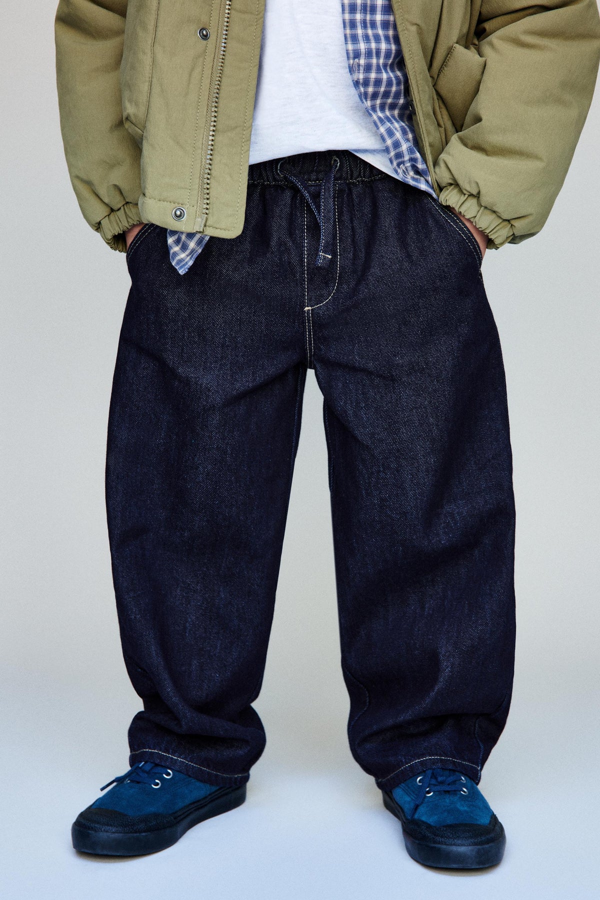Pantalon tie waist loose
