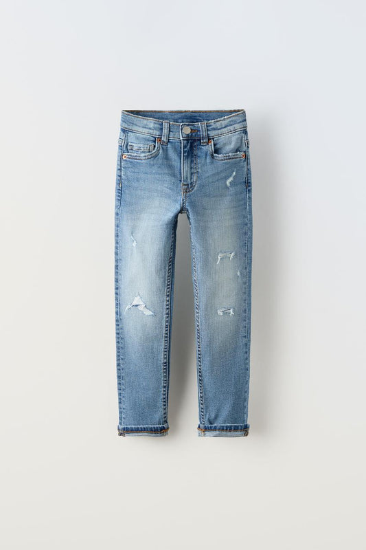 Jeans skinny roto
