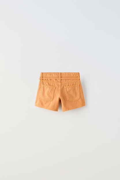 Short jean cordon