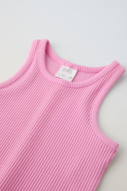 Top rib rosa
