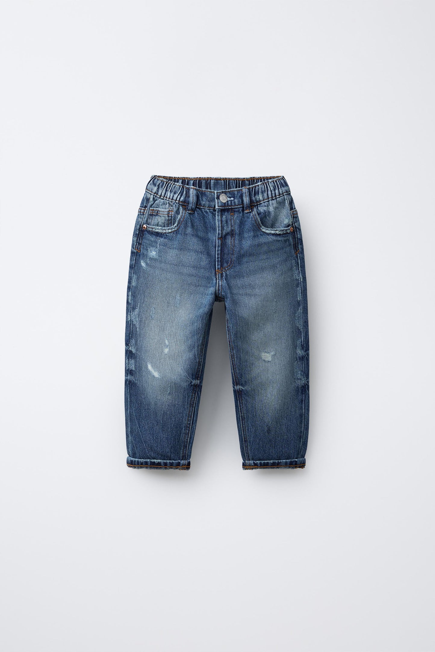 Pantalon jean baggy low rotos