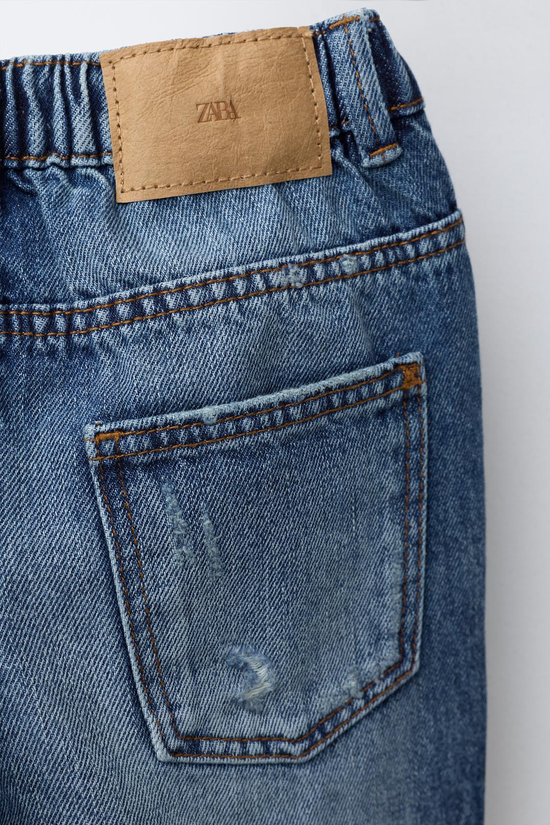 Pantalon jean baggy low rotos