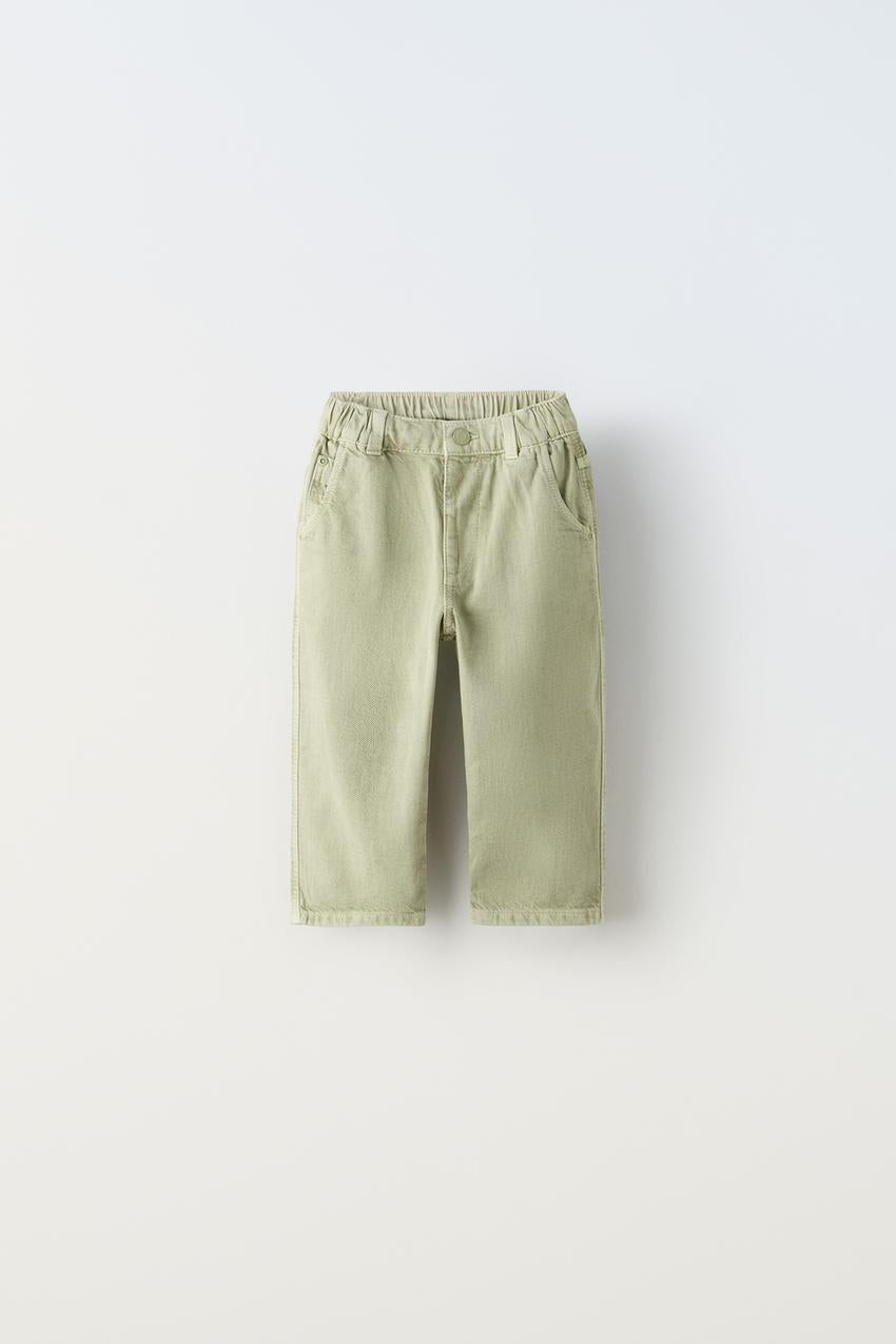 Jeans balloon fit verde