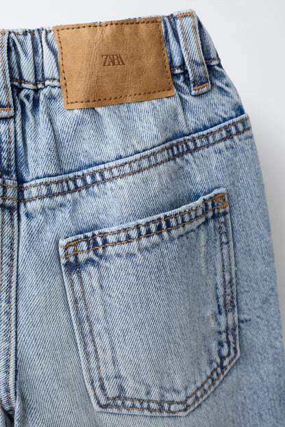 Pantalon jean straight rotos