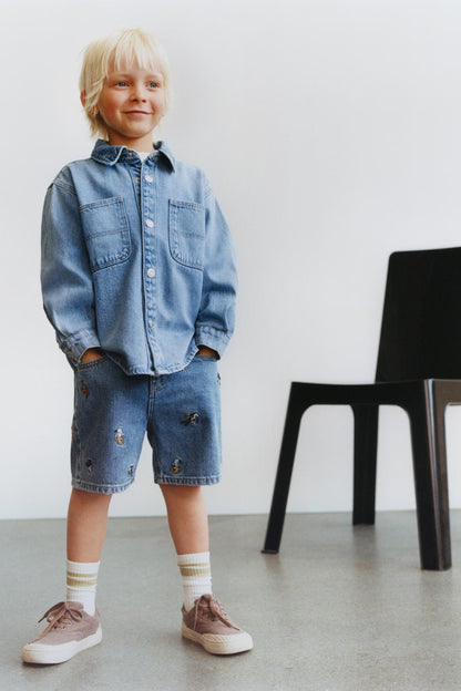 Short jean mickey mouse