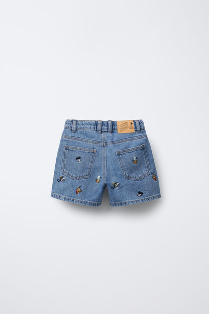 Short jean mickey mouse