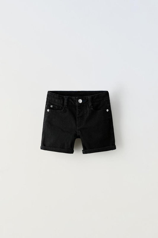 Short jean regular negro