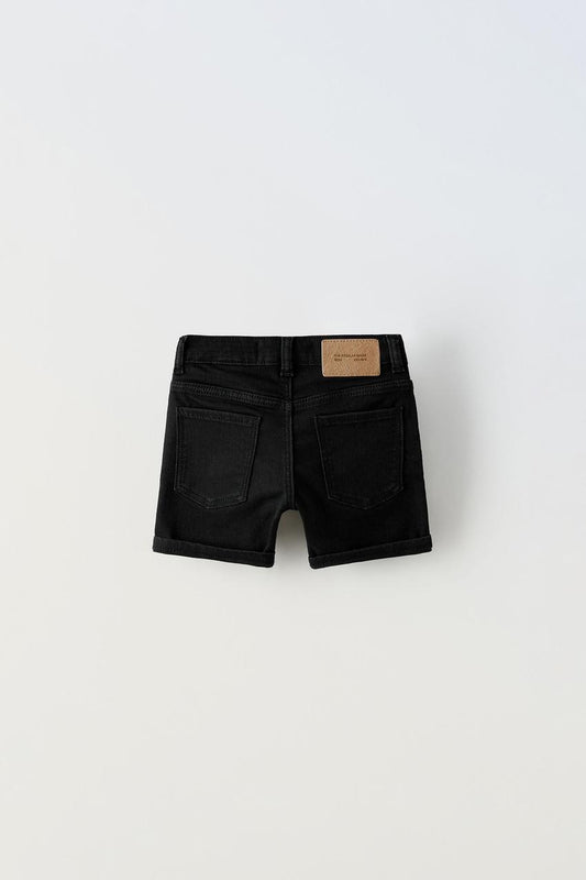 Short jean regular negro