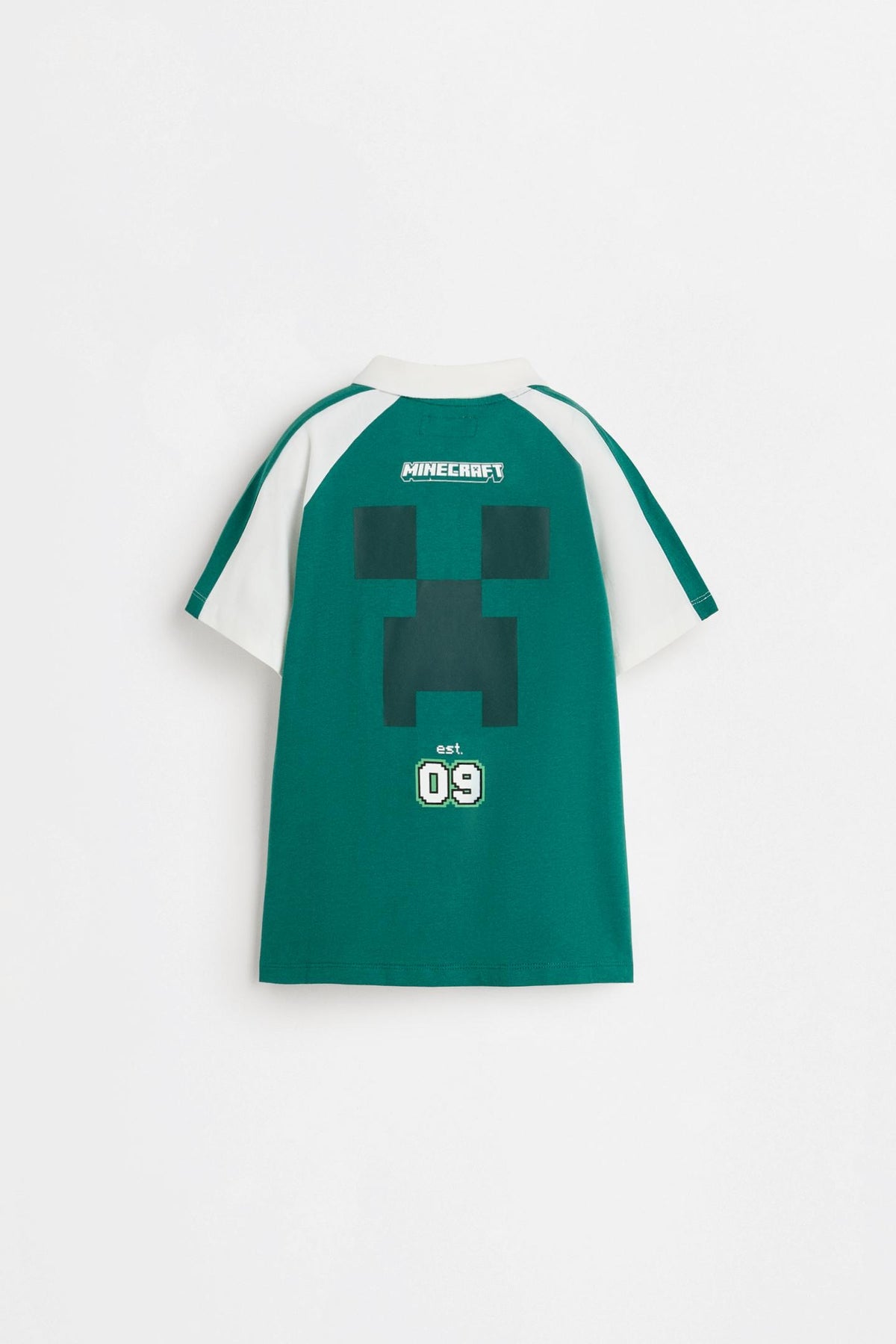 Polo minecraft manga corta