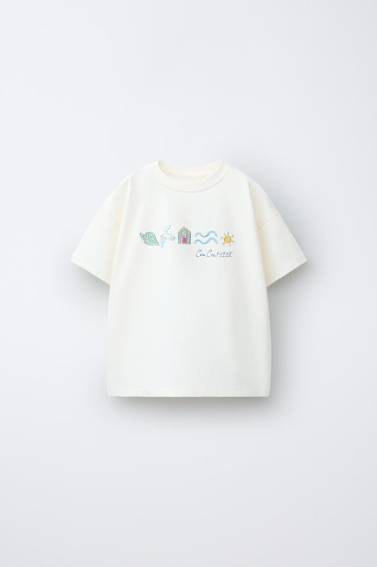 Polera estampado texto