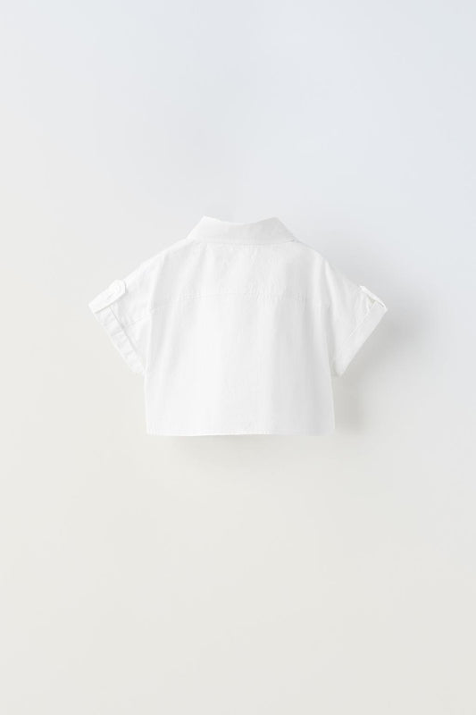 Camisa nudo blanca