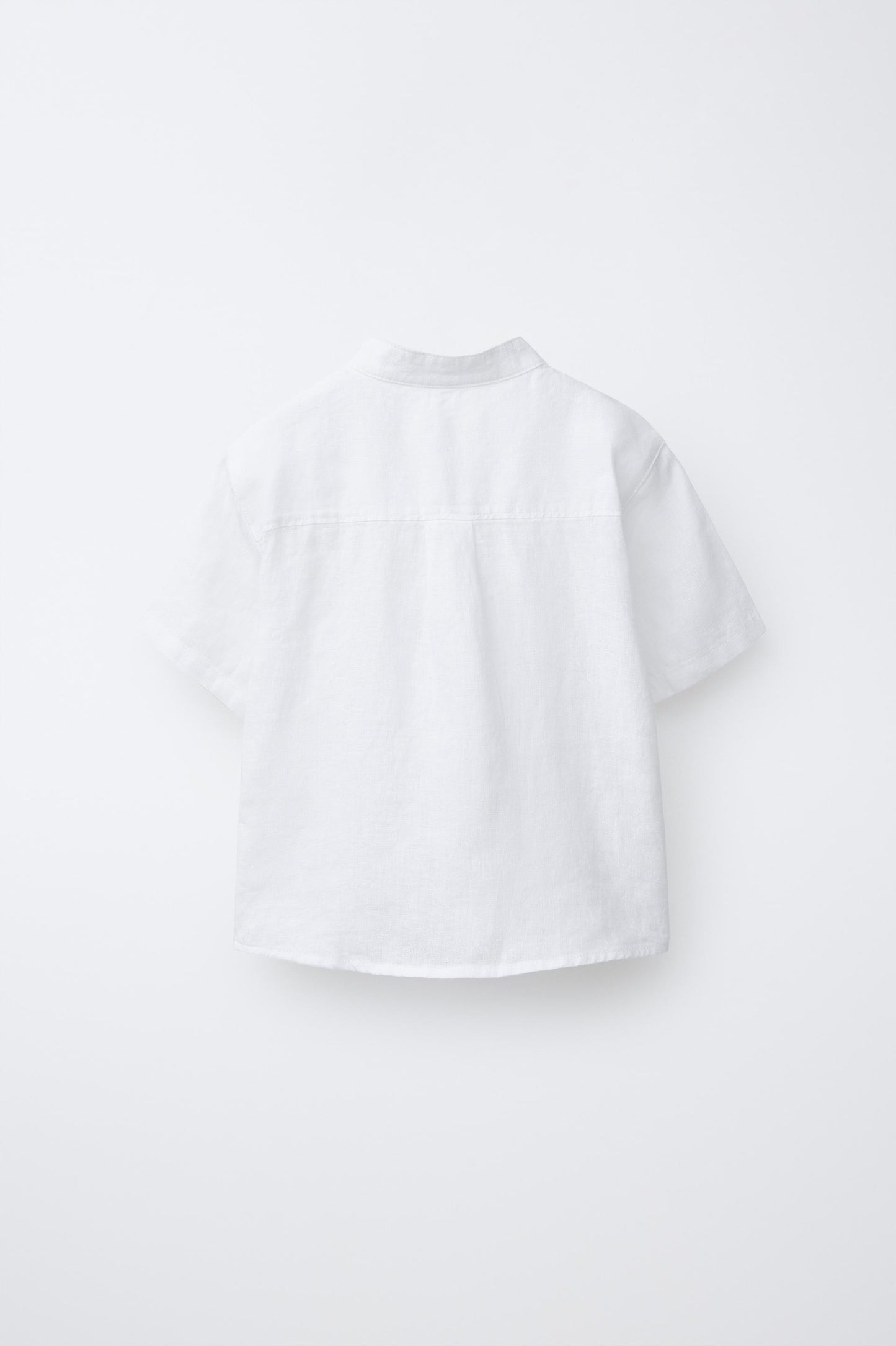 Camisa lino manga corta