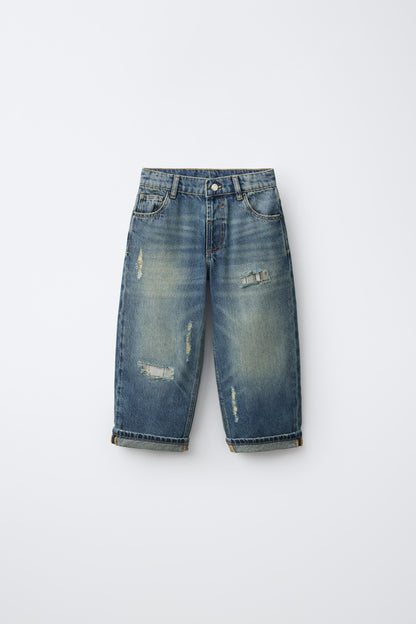 Pantalon jean wide leg roto