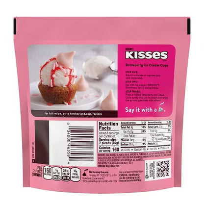 Hersheys kisses helado frutilla