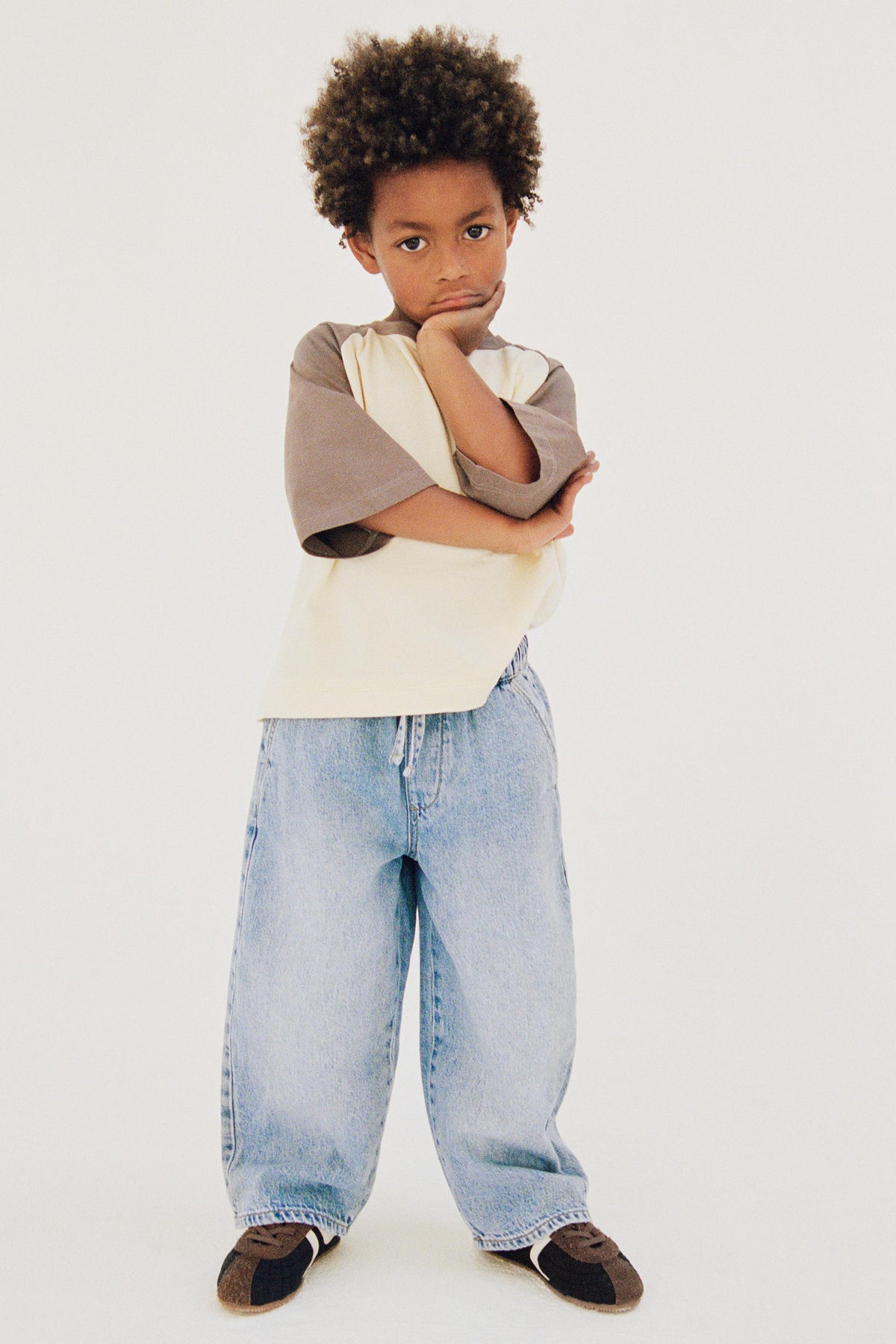 Pantalon tie waist loose