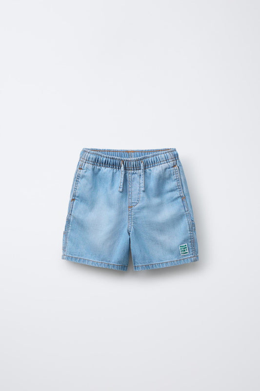 Short jean con cordon