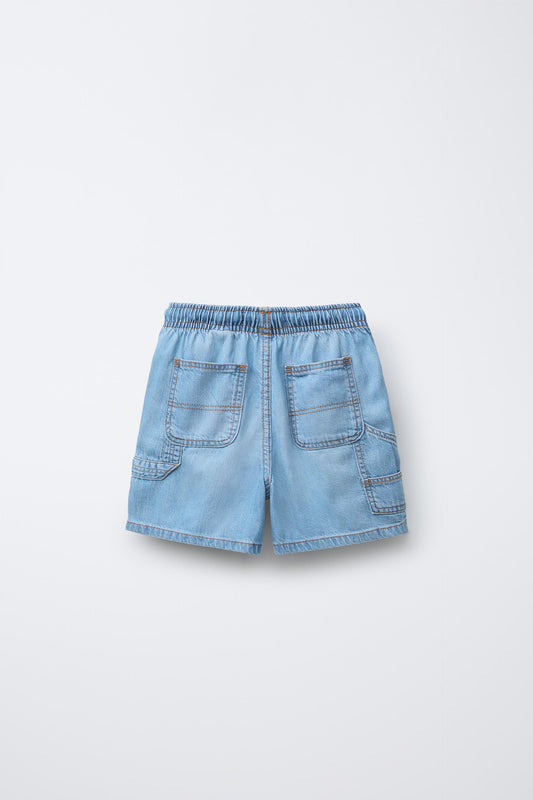 Short jean con cordon
