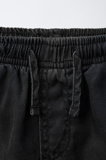 Short jean con cordon