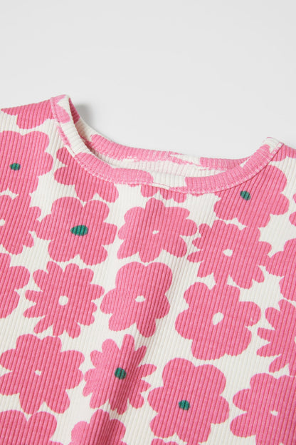Polera rib estampado