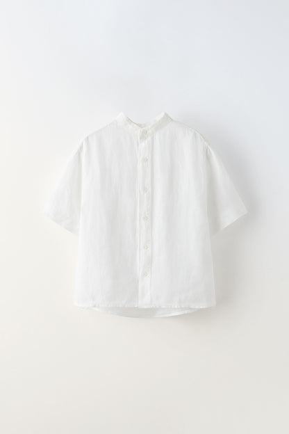 Camisa blanca de lino