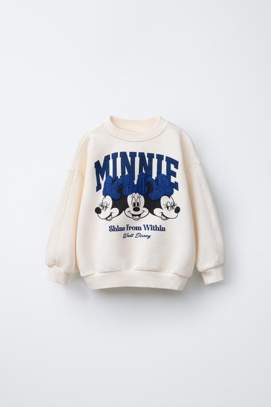 Sudadera parches minnie mouse