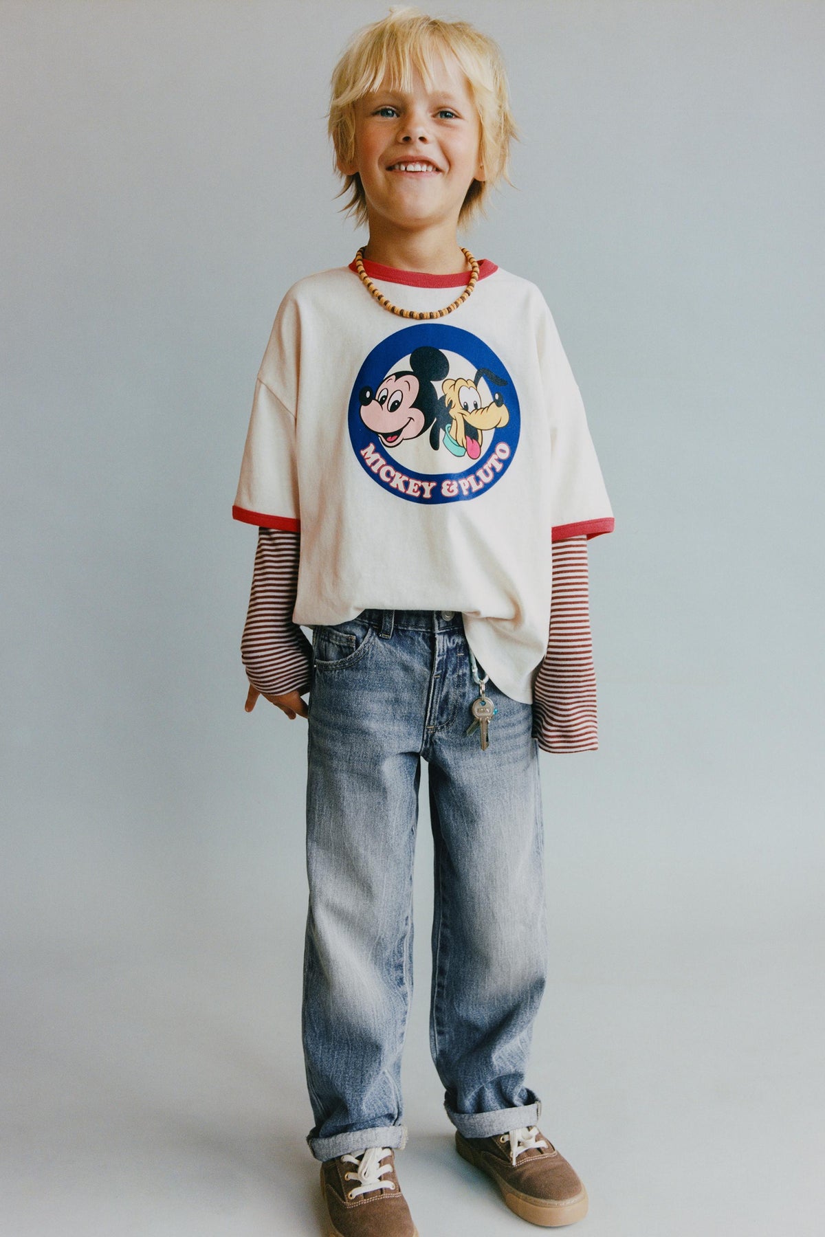 Polera mickey & pluto