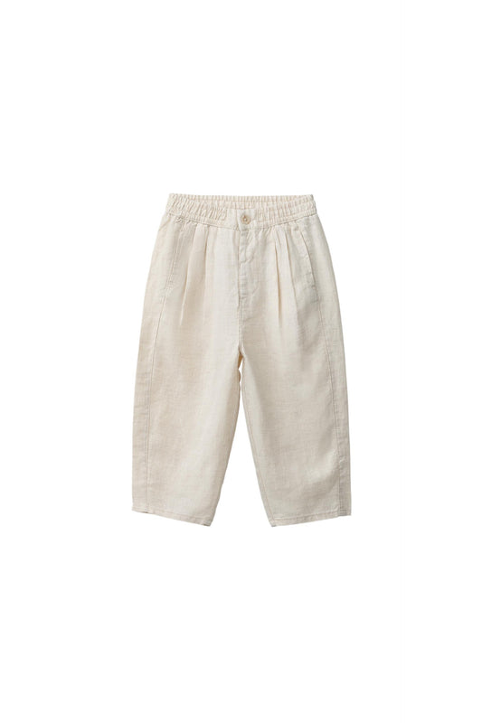 Pantalon con pinzas lino