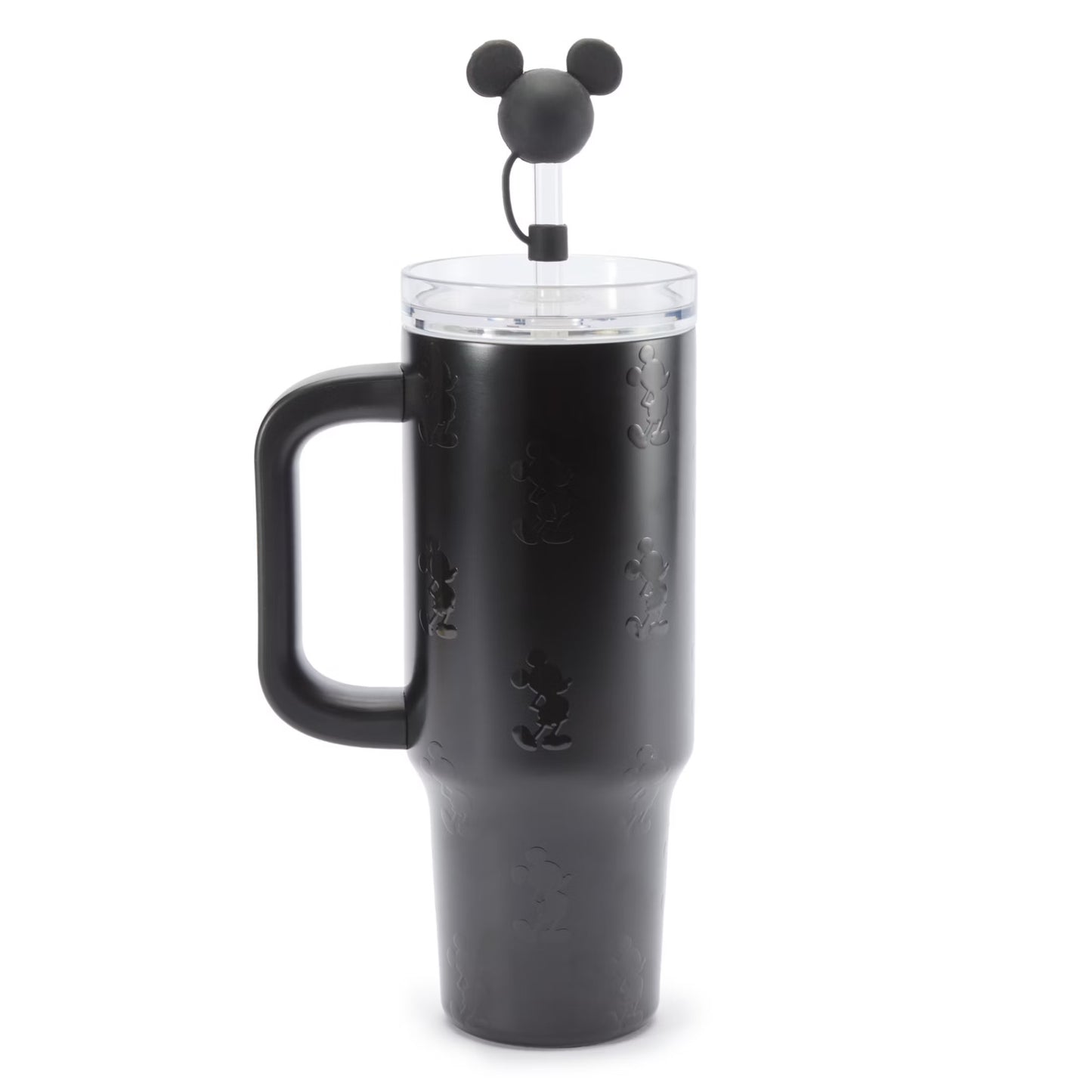 Vaso acero inoxidable con pajita y estuche cremallera Mickey Mouse