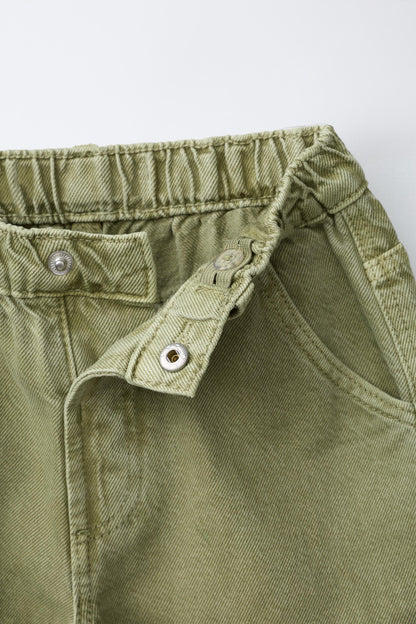 Pantalón jean baggy parches