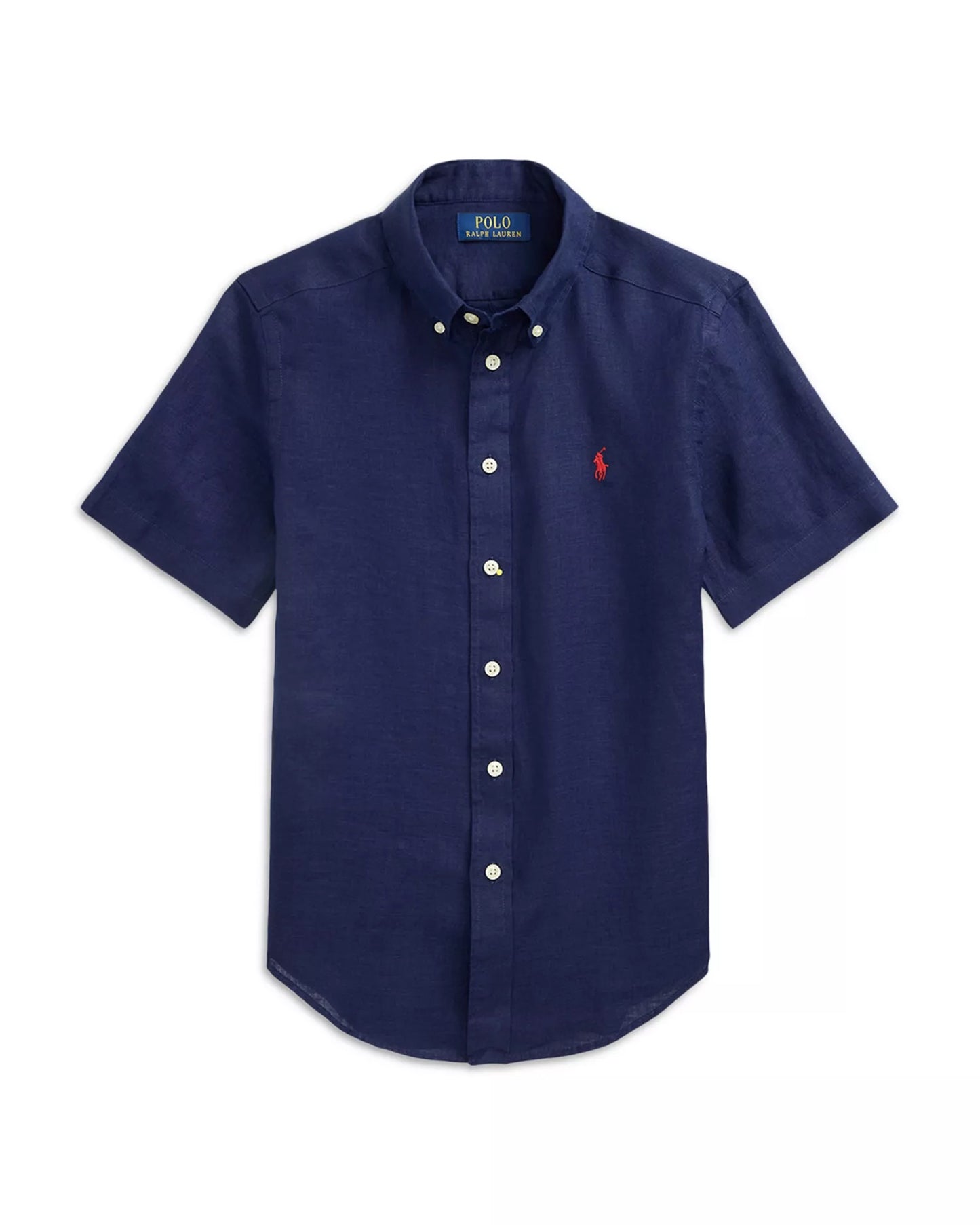 Camisa lino azul