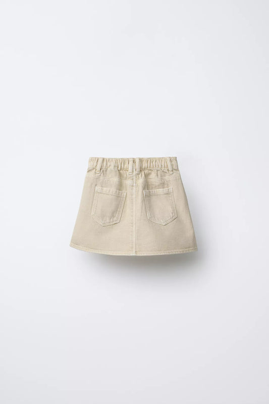 FALDA SARGA TACHAS