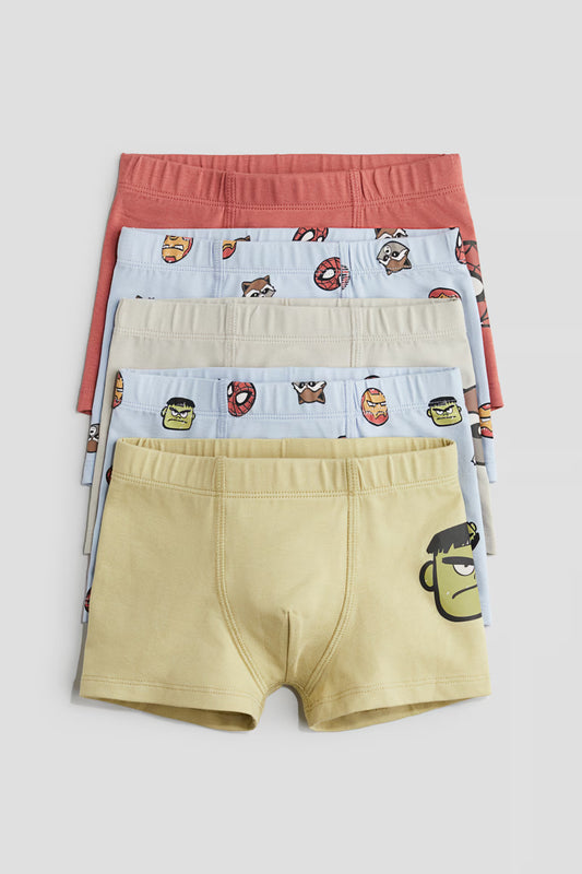 Pack de 5 boxers marvel