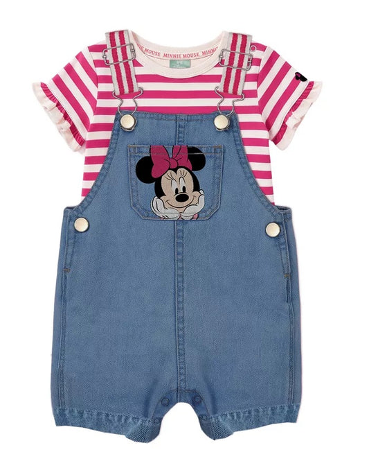 Conjunto overol minnie mouse